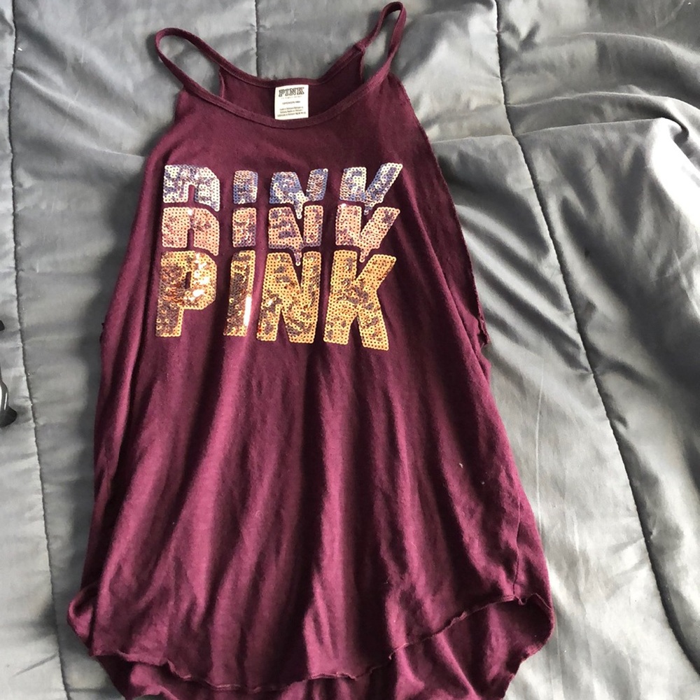 Victor Secret Pink burgundy tank top